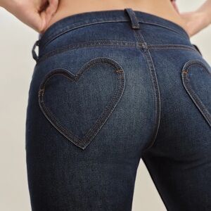 Reformation Kenny Low Rise Bootcut Jeans Blue - Size 23